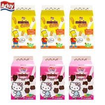 예이니식품 알루이 미니더심슨 바닐라시리얼135g 3개+미니헬로키티 초코시리얼135g 3개 (총6개) 그래놀라콘푸로스트수입과자