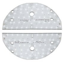 삼성칩 LED모듈 방 거실 주방 욕실 화장실 효율 좋은 LED S6 S4 3528 가정용 쉬운설치 자석증정 국산조명 플리커프리 DIY 설치 교체 고장 수리, 3.3528원형방등[398X190mmX2장주광색], 1세트