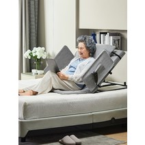 가정용병원침대 각도조절침대 전동침대 등받이 접이식, 폭 85cm + 난간