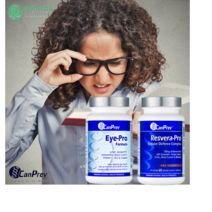비문증에 좋은 영양제 안구건조 황반변성에 좋은 영양제 CanPrev Eye Pro & Resvera Pro, 1세트, 60캡슐/병