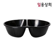 다회용 면용기 TY 2460-2A 240파이 2칸 200개 중화용기 짬짜면, 단품, 단품