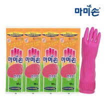 마미손 마미손 고무장갑 민1호 분홍 중 5켤레, 중(M)