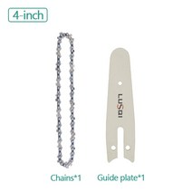 엔진톱 밴드쏘 테이블쏘 기계톱 LUSQI-4/6 인치 무선 전기톱 21V 휴대용 미니 체인톱 목공 전동 공구, 05 Guide Plate Chains_03 UK