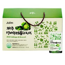 제주스 제주 양배추 브로콜리 진액 100mlX30포유기농 양배추즙 양배추브로콜리즙 브로콜리즙, 단품, 100ml