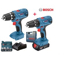 보쉬충전해머드릴GSB18v-21세트 +GSR18V-21본체+악세사리100P +케이스+충전기+배터리1개