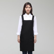 해오름유니폼 민자 앞치마, 검정, 1개