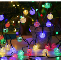 태양광 정원등 태양열 트리등 정원조명 줄등 장식등 나무조명 칠색분위기등 7M, 버블볼