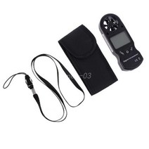 풍속 측정기 풍량센서 풍향 휴대용 실험실 디지털 타코미터 다기능 풍속계 습도계, Black