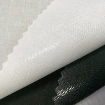 실크심지 양면 가방 의류 접착심지 폴리에스터 스트레치 니트 아이언 on 셔츠 모자 심지, 접착제 없음 흰색