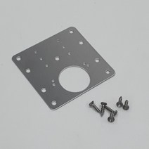 싱크대 장롱 수리 댐퍼 경첩 보강판 플레이트 90x90, 1개