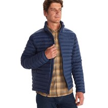 MARMOT 남성용 스탠다드 에코 페더리스 재킷 블랙 미디엄