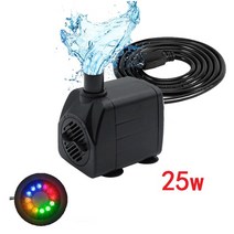 지하수펌프 소방펌프 말통펌프 지하수모터 슬러지펌프 2.5W-35W 수족관 워터 펌프 220V-240V 매우 조용한, 08 25W_01 미국