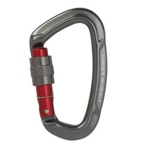 shangren 등반 카라비너 ​​CE 인증 25KN(5620lbs) 암벽/빙벽 등반 라펠링 구조 스윙용 고강도 대형 잠금 카라비너 ​​클립, 7075 항공 알루미늄, 그레이