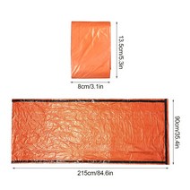 비비색 1인용 루프탑텐트 백패킹 미군 비박2PCS 경량 캠핑 생존 슬리핑 백 열 Bivy 자루 휴대용 긴급 담요, 01 A