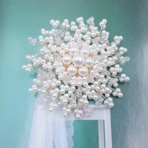 [라비올렛] j43 화려한 여성스러운 우아한 고급스런 진주 플라워 패션 브로치