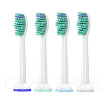 필립스 HX6250 HX6530 HX6730 HX6781 HX6930 HX9342 Sonicare R710 RS910 RS930 브러시 헤드 용 교체 칫솔 HX6014, 4개