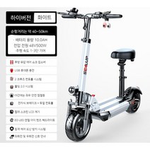 두발킥보드 앉자서타는전동킥보드 듀얼 전동킥보드 전기 스쿠터, 화이트 48V 40-50km