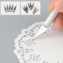 [미스릴리] 아트 나이프 칼날 리필 종이공예 디자인 그림 오리기, 5P, 제품선택