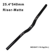 자전거 핸들바 BUCKLOS254mm 짧은 핸들 바 540mm 580mm BMX 접이식 풀 카본 MTB 플랫 라이저 사이클링 부품, 9.254540RiseMatte