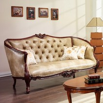 [더리체] [착불상품] 클레식 빈티지 엔틱 토스카 3인 소파, 없음