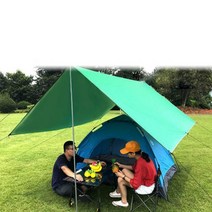 캠핑 자외선차단 방수 그늘막 타프 바람막이 스크린 렉타 텐트, 스카이