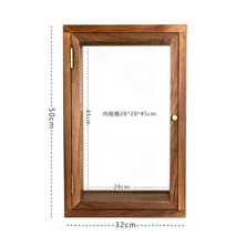 원목 유리디스플레이 진열장 전시장 엔틱 다크월넛, C. 수직 캐비닛(중간에 수납 공간 없음)