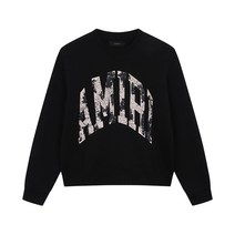 22FW AMIRI 아미리 로고 맨투맨 블랙 PF22MJC02000