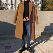 남자 트렌치코트 맥코트 반코트 무스탕 가을 겨울 명품 코트 빅사이즈