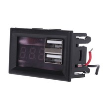 파워미터 12V 배터리 용량 표시기 전압 게이지 QC 2.0 3.0 빠른 충전 USB 출력, 한개옵션0