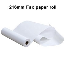 1 롤 팩스 지 a4 216mm x 16m 팩스기 지 55g 코팅지 포장 210mm x 45mm 직경.