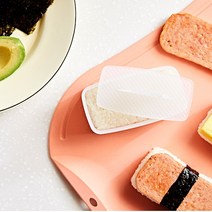 네모 사각 스시 주먹밥 초밥 하와이안 무스비 김밥틀, 대, 핑크