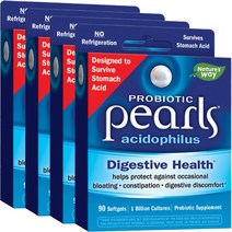 네이쳐스웨이 프로바이오틱 유산균 펄스 애시도필러스 글루텐 프리 무설탕 소프트젤, 90정, 4개