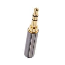 3.5mm 남성 수리 헤드폰 스테레오 금도금 잭 플러그 iPhone 스마트 폰 태블릿 스피커 마이크 용 금속 오디오 납땜, 설명, 설명, 블랙