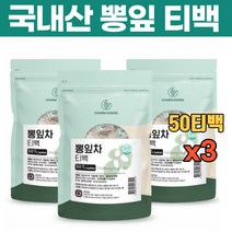 국내산 뽕나무 잎 뽕잎 100% 티백 차 식약처 해썹 인증 첨가물 없는 국산 상엽 뽕입 50T, 60g, 2팩