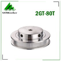 컴퓨터 부속 80 개 톱니 GT2 타이밍 풀리 보어 5mm 6.35mm 7mm 8mm 10mm 12mm 14mm 벨트 폭 6/10mm 선형 2GT 풀리에 사용 T, [10] Bore-16mm, [02] width-10mm