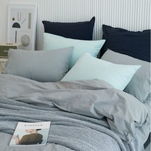 어반 그레이 80수 바이오워싱면 이불커버 침구세트