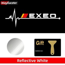 좌석용 반사 비닐 자동차 창 스티커 이비자 큐프라 아로나 Ateca 코르도바 엑세오 레온 미이 타라코 톨레, 05 Exeo_02 2 Pieces