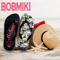 남녀 공용 밥미키 플립 플랍 쪼리 비치 샌들 슬리퍼