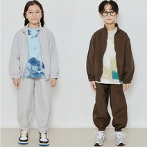 바브키즈 아동용 퍼지 집업 상하복 세트