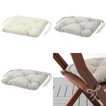 이케아 야외용 쿠션 KUDDARNA 쿠다르나 야외의자쿠션 그레이 36x32 cm