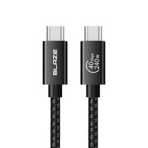 USB4 케이블 48V 5A 240W 40Gbps GEN3 동축 Coaxial 케이블 C TO C 초고속케이블 썬더볼트3 4, 1.2m (240w)