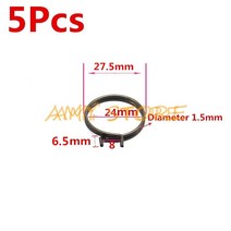 5Pcs 도어 핸들 스프링 내부 레버 노브 래치 교체 코일 비틀림 수리 용, 14 NO9 1.5x27.5x6.5mm