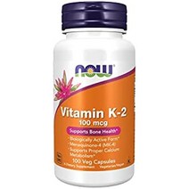 현재 보충제 비타민 k-2 100mcg 메나퀴논-4(mk-4) 뼈 건강 지원 식물성 캡슐 100개, 100카운트(1팩)