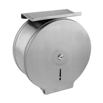 스텐 점보롤 케이스 스마트폰 거치 선반형 휴지 디스펜서, 09_CND001-13 스텐점보 무광 실버선반