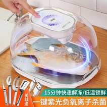해동기 가정용 신선 유지 해동 유물 고기 급속 얼음 해동 장치 해동 플레이트 20, 보라빛 살균 업그레이드 모델 스페이스 그레이 주방, 입체 초고속 해동  대용량 10년 품질