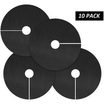 식물지지대 고정 클립 서포트링 화초케이블 클립 10pcs 나무 보호 잡초 매트 생태 제어 천 뿌리 덮개 링 라운드 잡초 장벽 식물 커버 실내 야외 정원, 72cmx72cmx8cm
