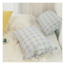 [바자르] 유니크 리본 베개커버(50x70) 1장