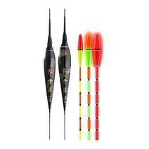 5 pcs 전기 낚시 플로트 밤 led 빛 색상 변경 미끼 물린 알림 알람 스마트 고감도 낚시 부표 물고기 플로트 찌, 45x2cm, 플라스틱, 여러 가지 빛깔의