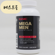 [해외] GNC 메가맨 원 데일리 멀티비타민 60정 베스트몰 미국직구 지앤씨 지엔씨, 1개, 60개