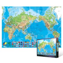 [생활/소품/최저] 1000피스 직소퍼즐 - 한글 세계 지도 퍼즐 6291EA, 본상품선택, 1, 본상품선택